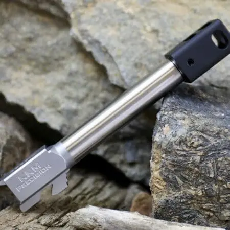 22 Match 40S&W Barrel with 9/16x32 Thread 4-Port Compensator (Fits Glock 22 Gen1-4)