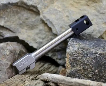 17 Match 9MM Barrel with 9/16x32 Thread 4-Port Compensator (Fits